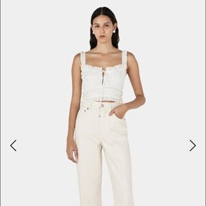 HANSEN AND GRETEL BABY TOP IN WHITW